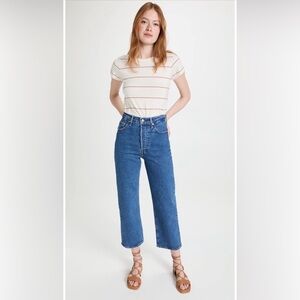 Levi’s Premium Denim Ribcage Straight Ankle in Jazz Pop Size 29